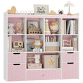 48" W Kids Toy Storage Organizer with Removable Bins and Drawers, Grey A47807