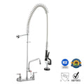 Pull Down Commercial Kitchen Faucet with 12" Add-On Faucet Kit W686737