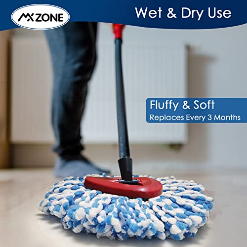 Spin Mop Head Replacement Base Handle 4 Mop Replace Heads Combo Set A1198