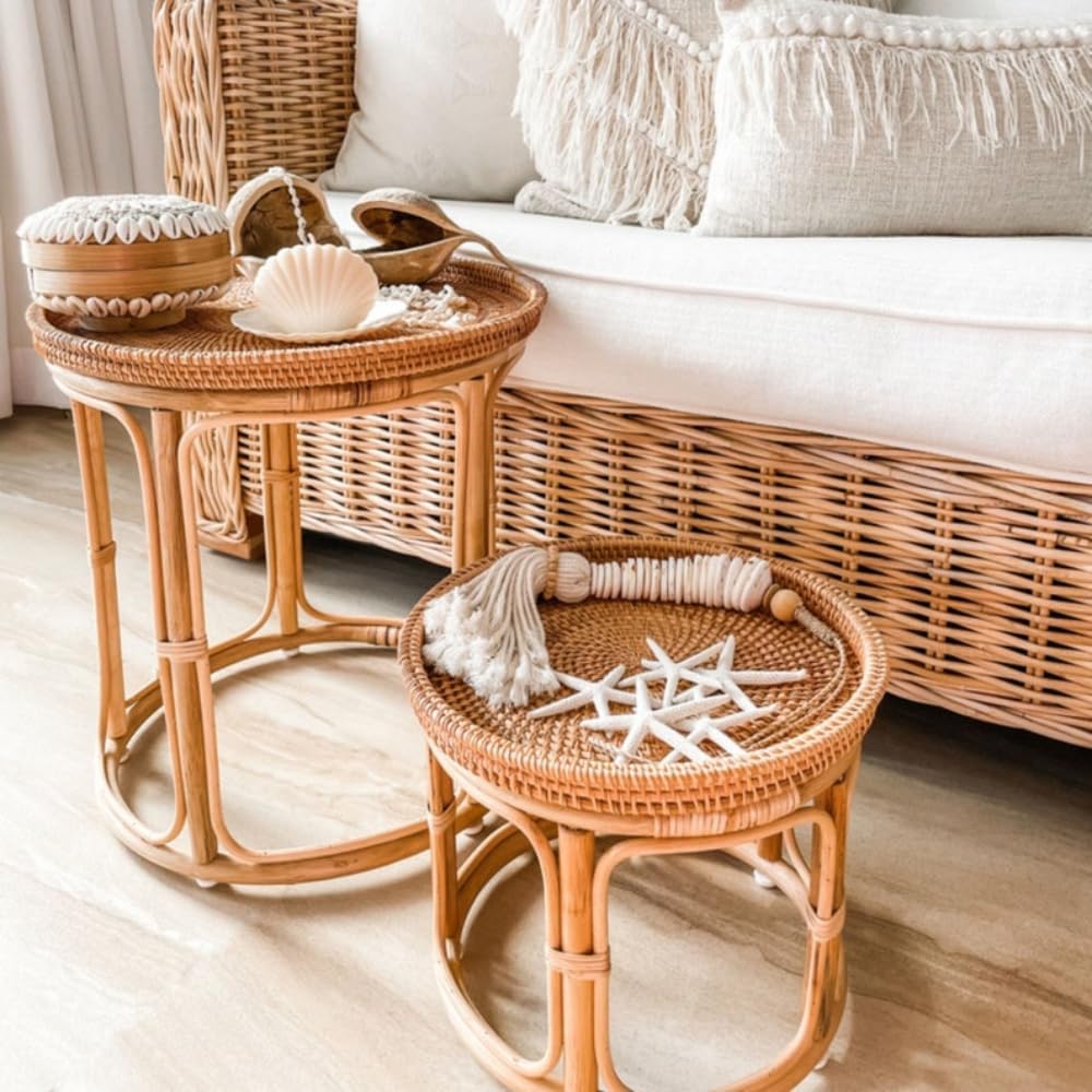 Rattan Side Table Set M173708