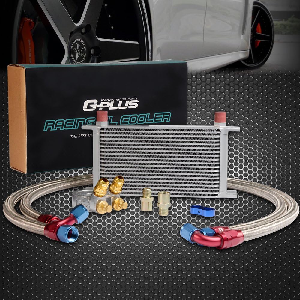 Universal Aluminum Engine Oil Cooler Kit with Oil Filter Adapter E75260