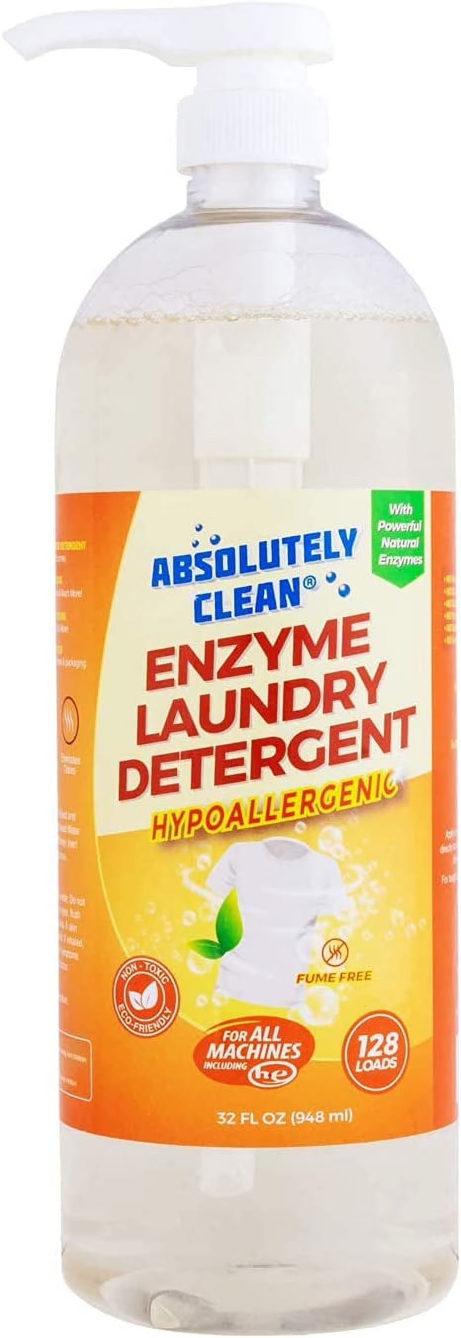 Laundry Detergent Liquid 128 Loads 32oz Bottle H8833
