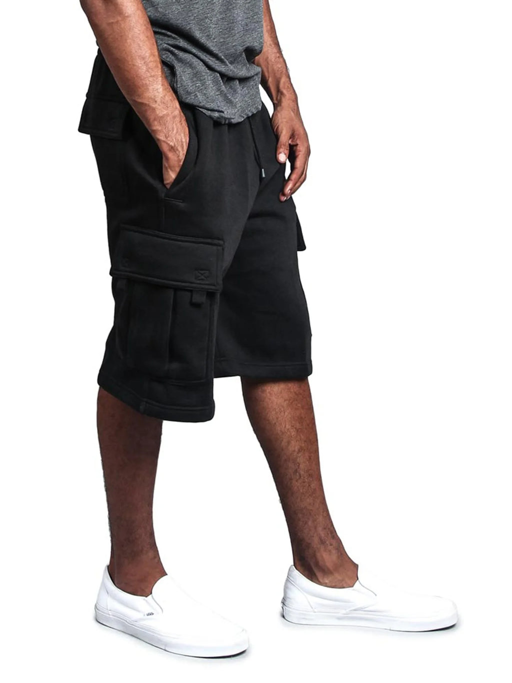 Fleece Heavyweight Cargo Sweat Shorts D933