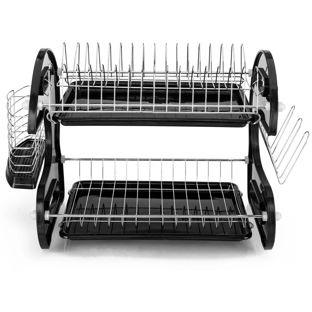 Black 2-Tier Dish Drainer S923