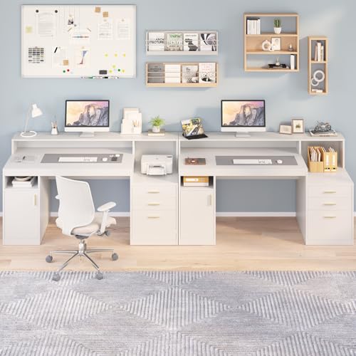 Black Computer Desk with 3 Drawer and Storage Shelves K2916