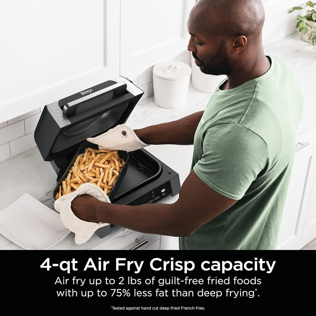 Black Indoor Grill with Air Fry U12072