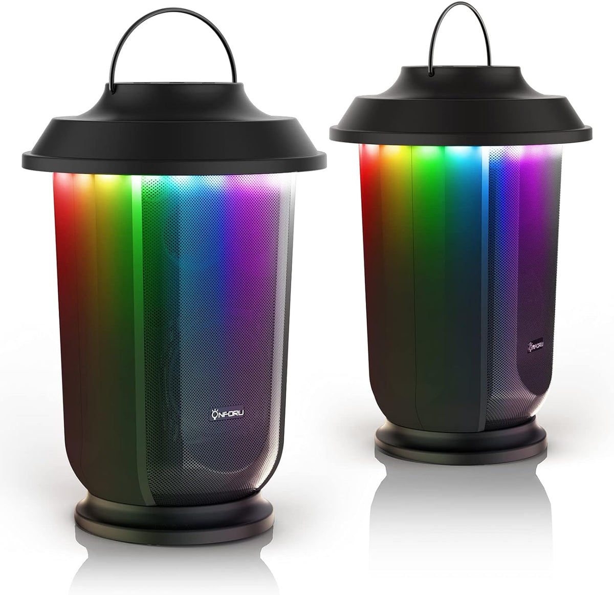 2 Pack Bluetooth 5.0 Wireless Party Speakers with LED Lights R7862
