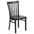 Black Metal Restaurant Chair with Vinyl Seat M25126
