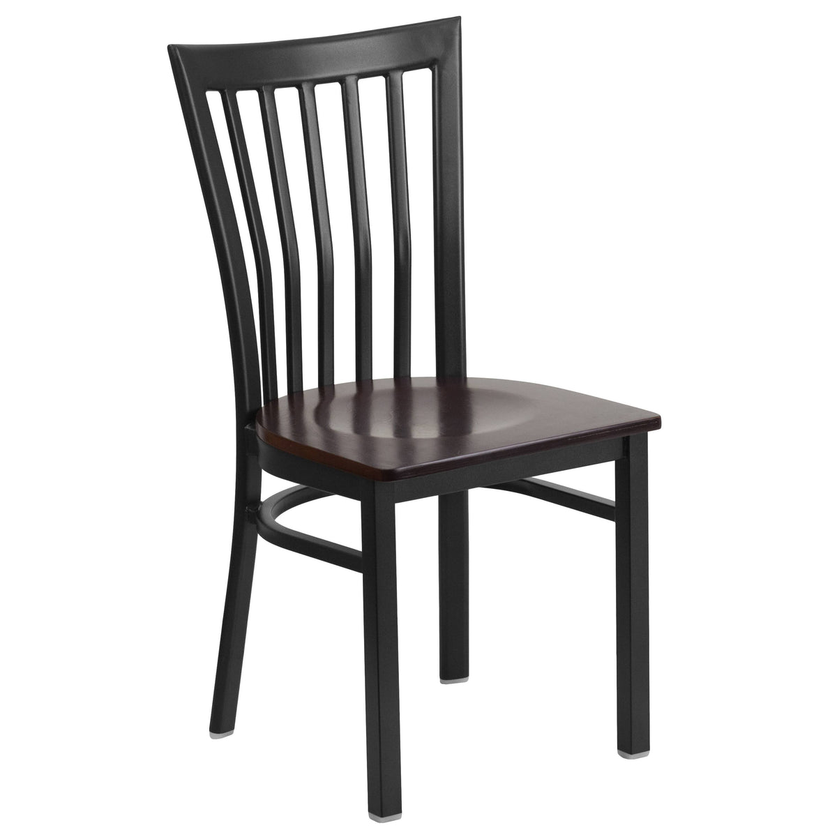Black Metal Restaurant Chair with Vinyl Seat M25126