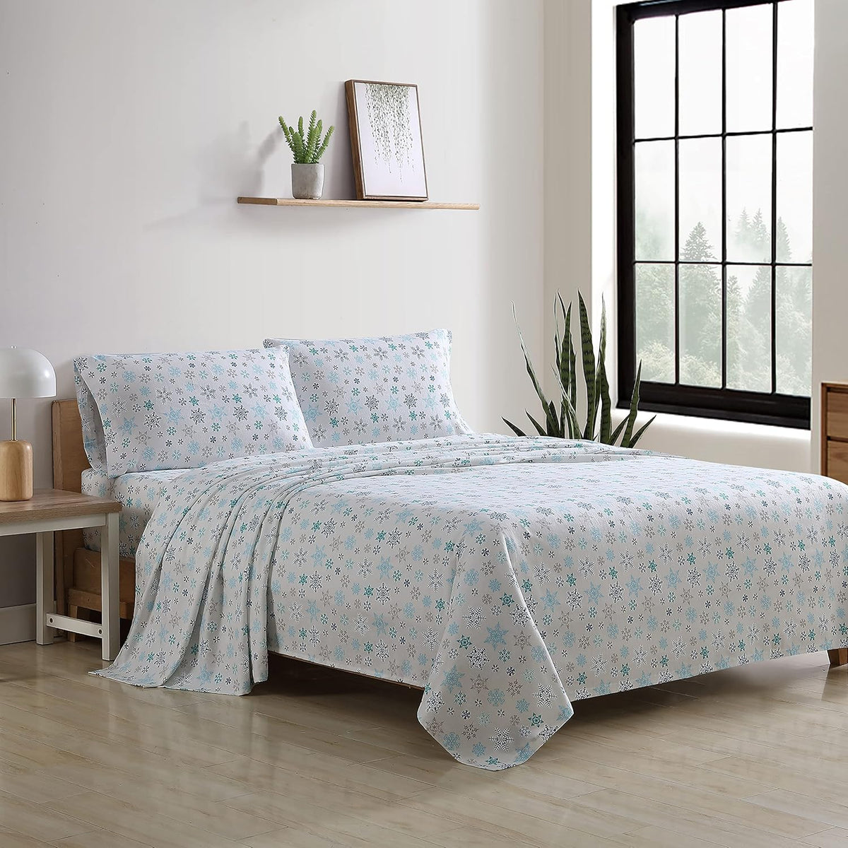Queen Cotton Flannel Bedding Set A423755