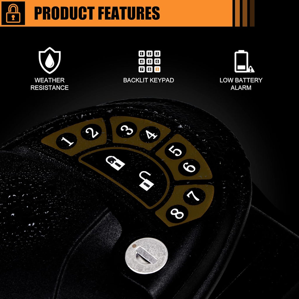 Keyless Entry RV Door Lock with Deadbolt and Keypad V33345