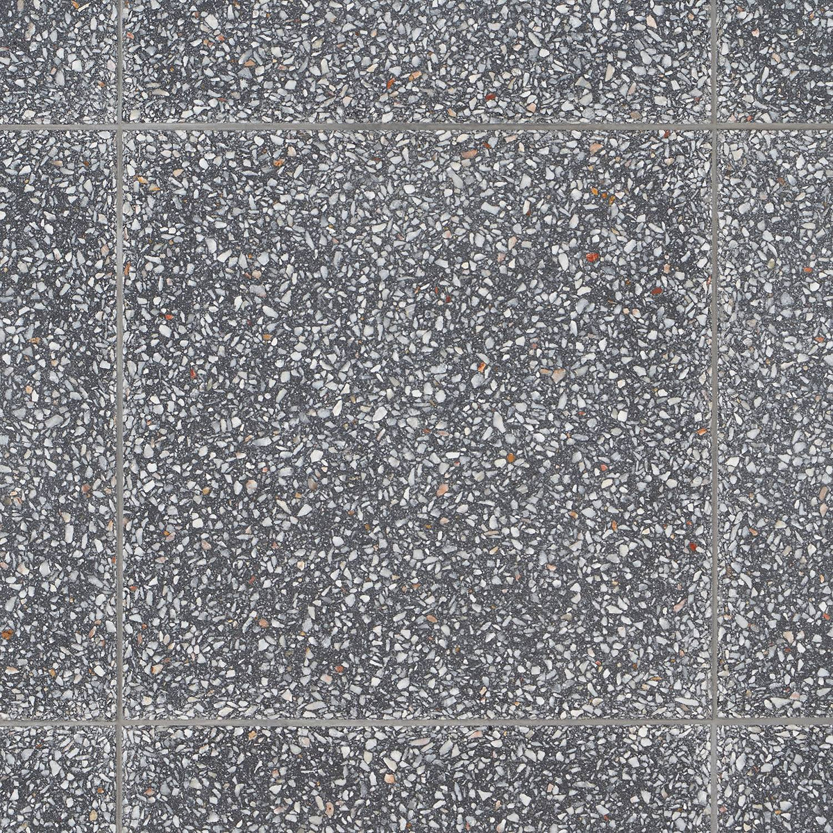 Gray 16 in. x 16 in. Polished Cement Square Floor and Wall Tile V53154