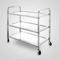 Stainless Steel 3 Tier Utility Cart with Wheels C7430