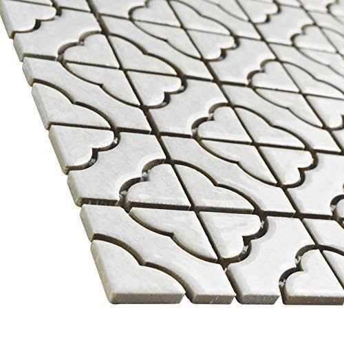 White Porcelain Floor and Wall Tile T585272