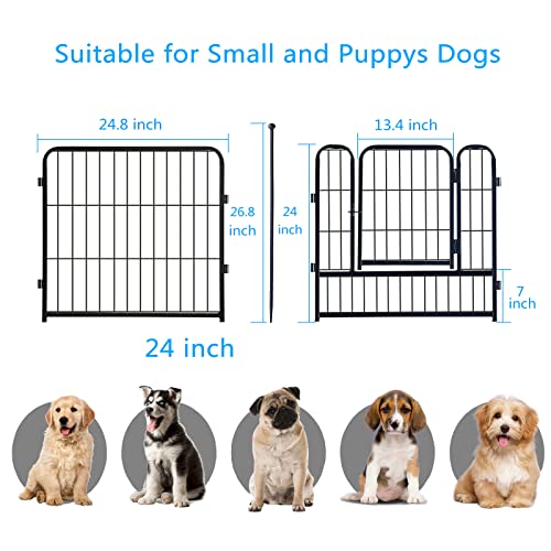 16 Panels 32 inch Heavy Duty Metal Dog Playpen Y52669