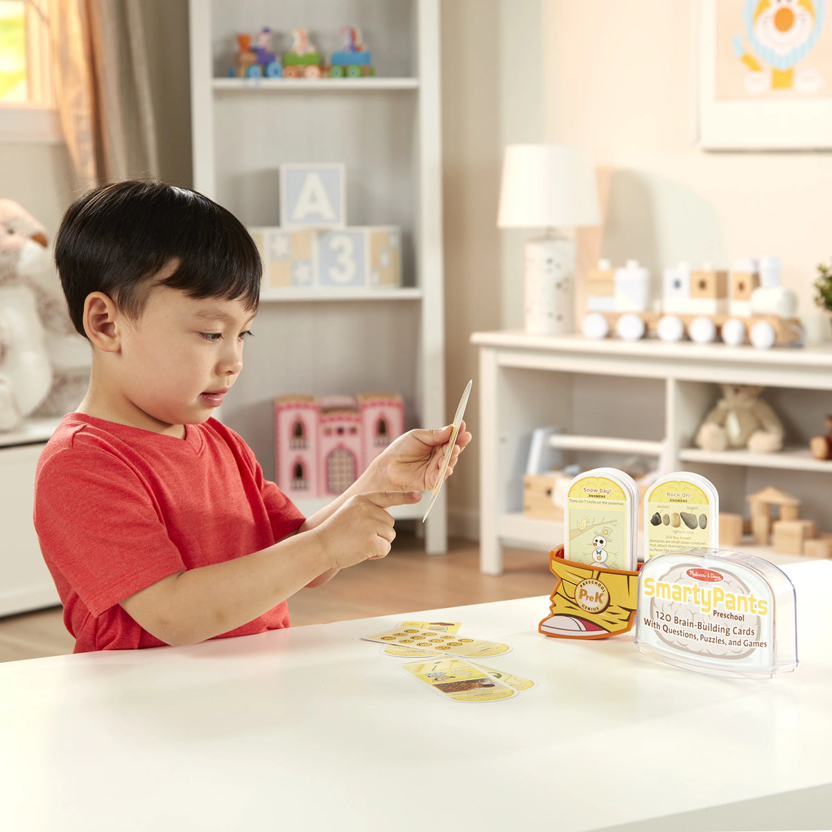 Preschool Card Set Educational Activity With 120 Questions, Puzzles, and Games S242