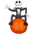 Jack Skellington on Pumpkin Halloween with Micro LED Lights N299437