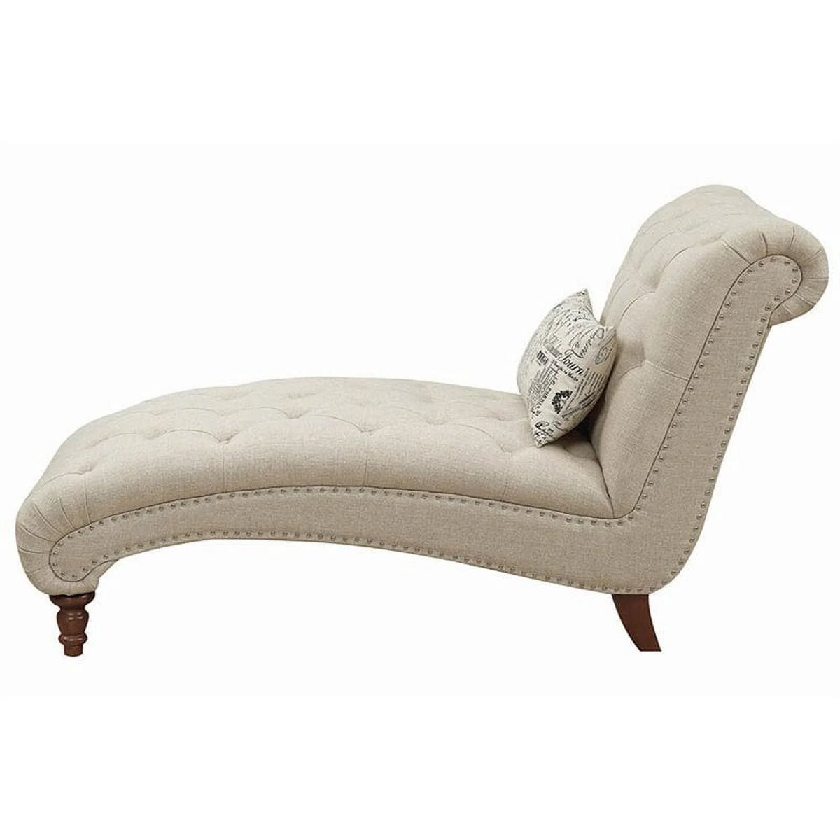 Beige Tufted Chaise X3298