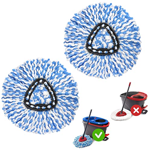 Spin Mop Head Replacement Base Handle 4 Mop Replace Heads Combo Set A1198