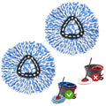 Spin Mop Head Replacement Base Handle 4 Mop Replace Heads Combo Set A1198