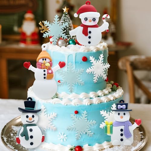 7 Pack Merry Christmas Cake Toppers D404699