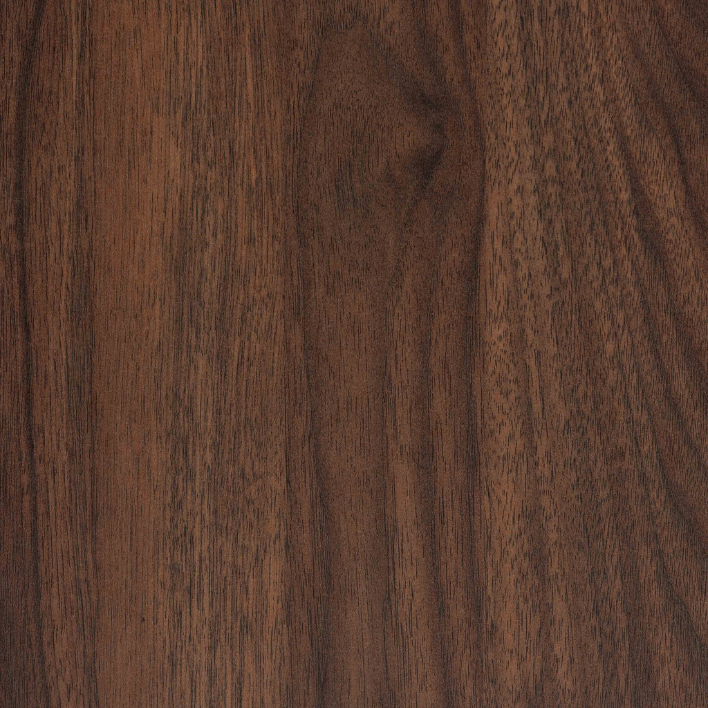 Walnut Brown Wood and Gold Metal 8-Drawer Dresser J803