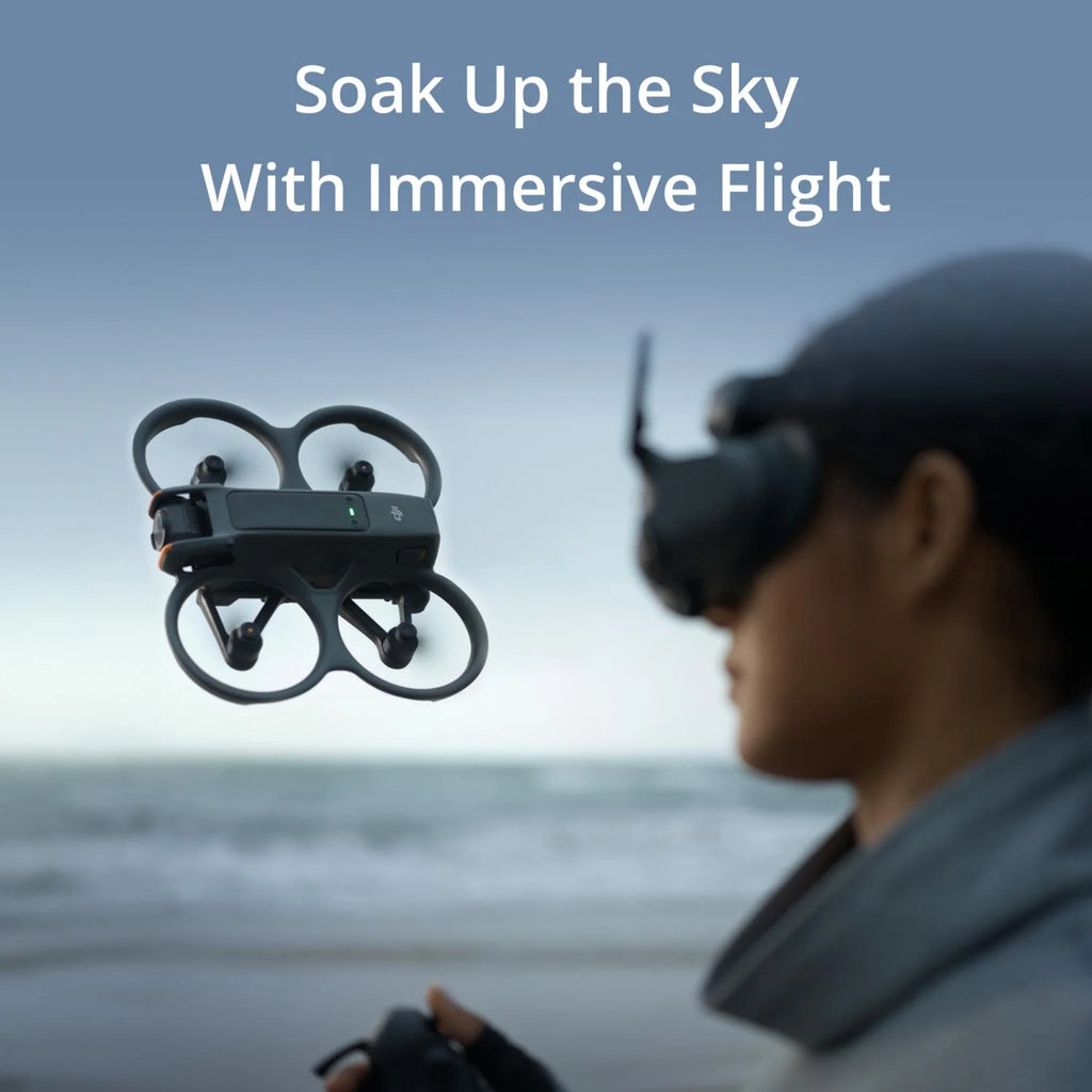 FPV Drone Fly More Combo (3 Batteries) with Camera 4K Includes Goggles 3 and RC Motion 3, Built-in Propeller Guard T785