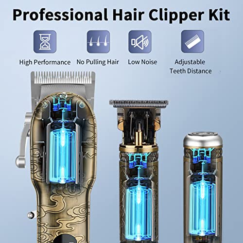4 in 1 Cordless Hair Clippers Set (Gray) Y4510