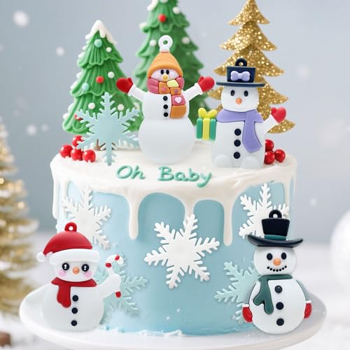 7 Pack Merry Christmas Cake Toppers D404699