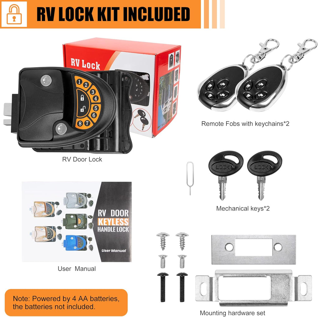 Keyless Entry RV Door Lock with Deadbolt and Keypad V33345
