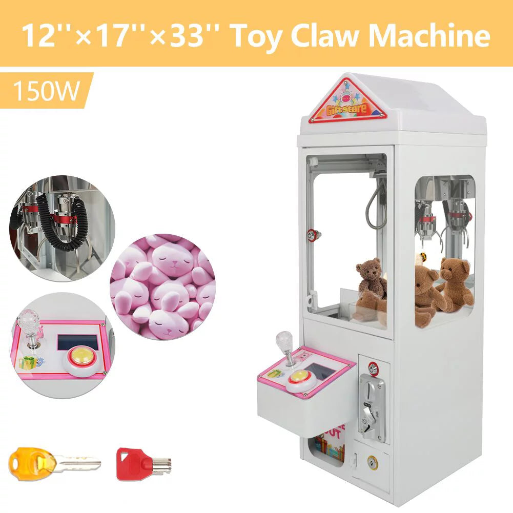 Mini Claw Crane Machine Metal Case Candy Toy Catcher Y1369