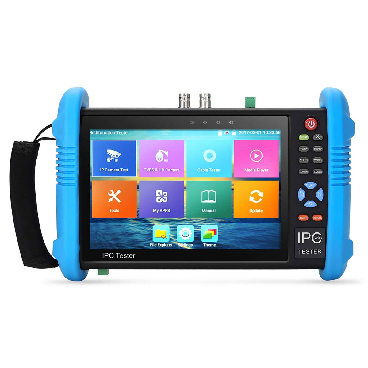 7 inch IPS Touch Screen IP Camera Tester CCTV CVBS Analog Tester with WiFi C3582