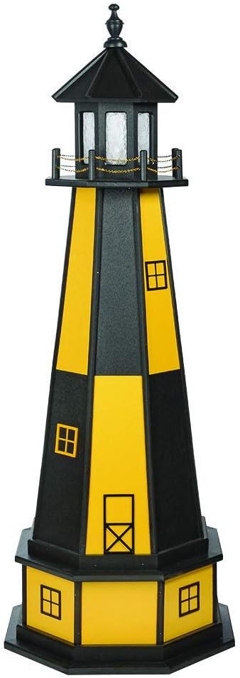 Decorative Lighthouse with Base Wood E16995
