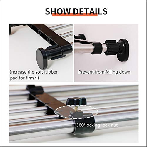 Black Adjustable Metal Shelf Rod V849