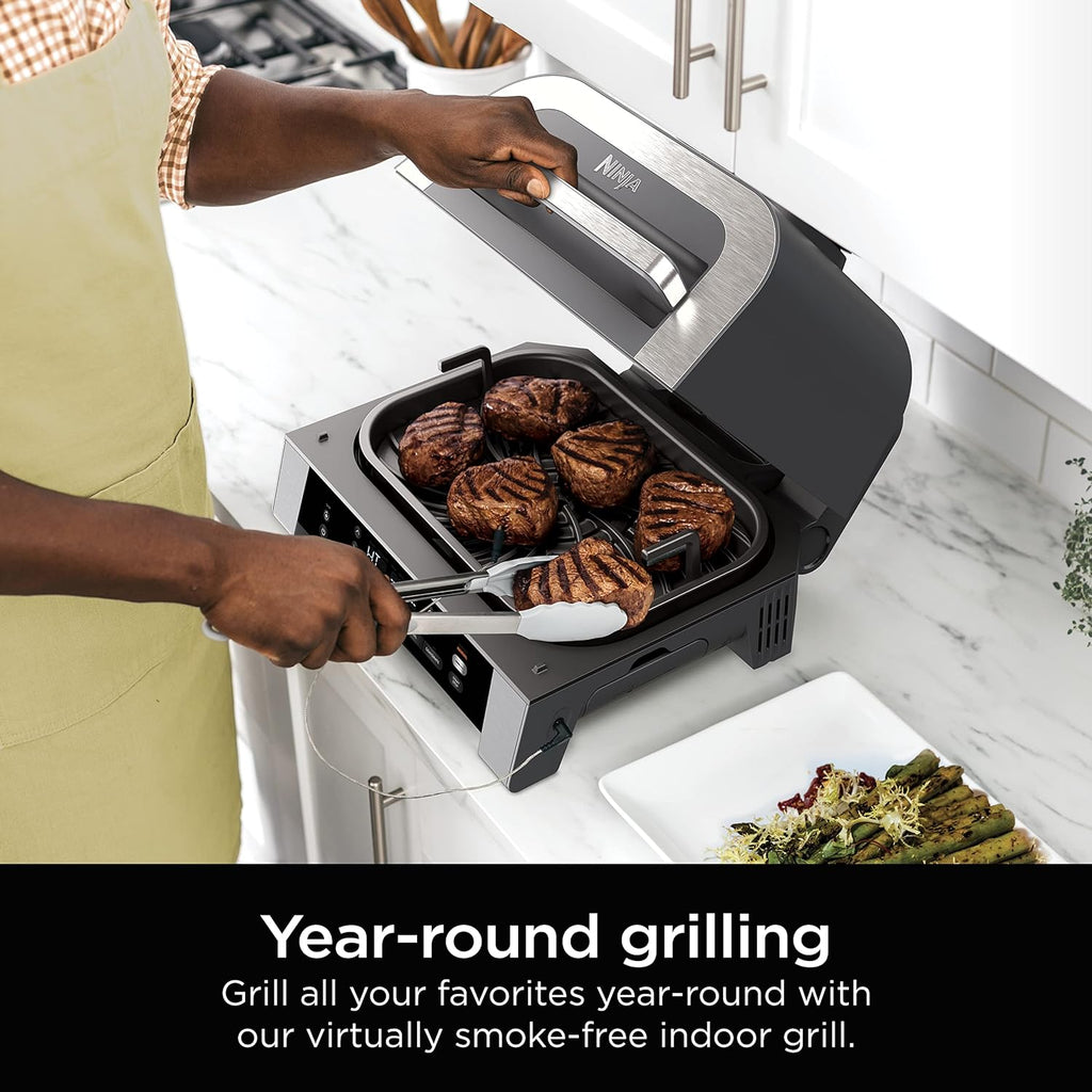 Black Indoor Grill with Air Fry U12072