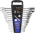 14-Piece Ratcheting Combination Wrench Set, Chrome Vanadium Steel P4123
