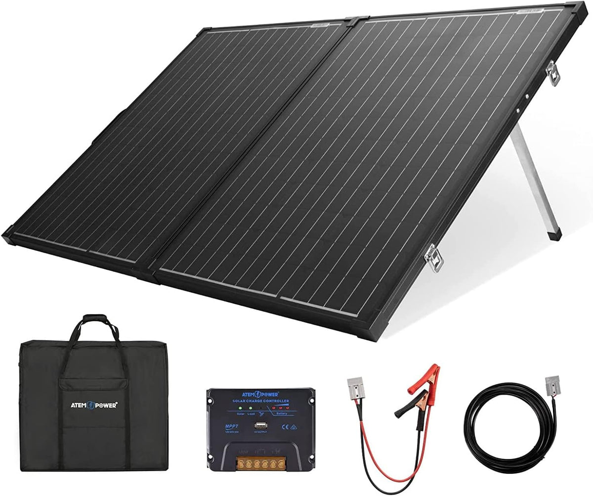 160W Foldable Monocrystalline Solar Panel with 20A MPPT Controller T760812