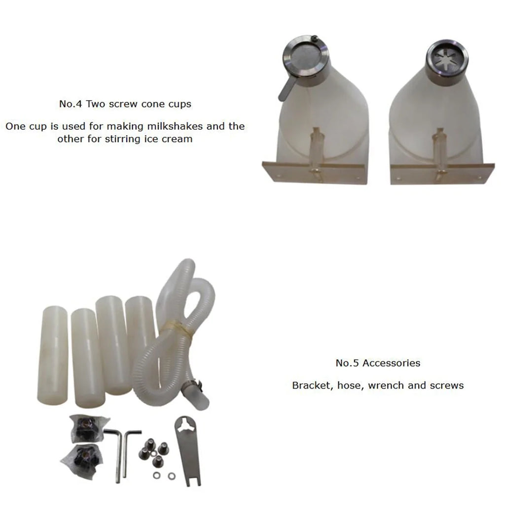 Electric Fruit Ice Cream Mixer Machine Frozen Yogurt Milkshake K1622