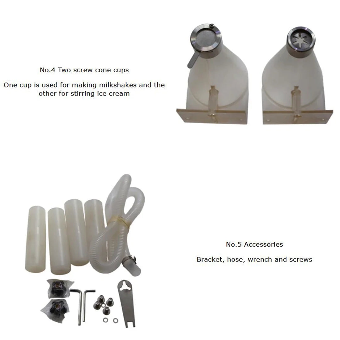 Electric Fruit Ice Cream Mixer Machine Frozen Yogurt Milkshake K1622