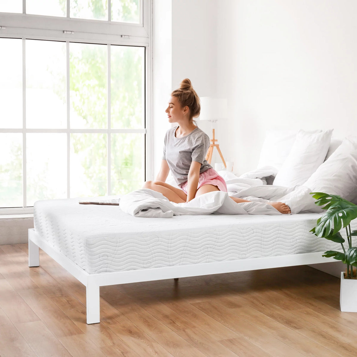 10 Gel Infused Pocket Spring Hybrid Mattress Queen I214