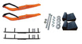 Orange Razor Snowmobile Skis with 4" Round Bars Complete Kit X576597