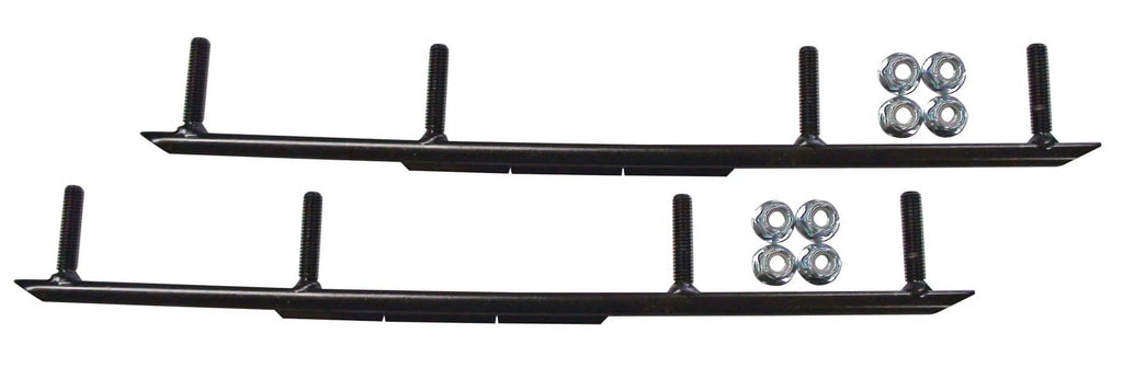 Orange Razor Snowmobile Skis with 4" Round Bars Complete Kit X576597