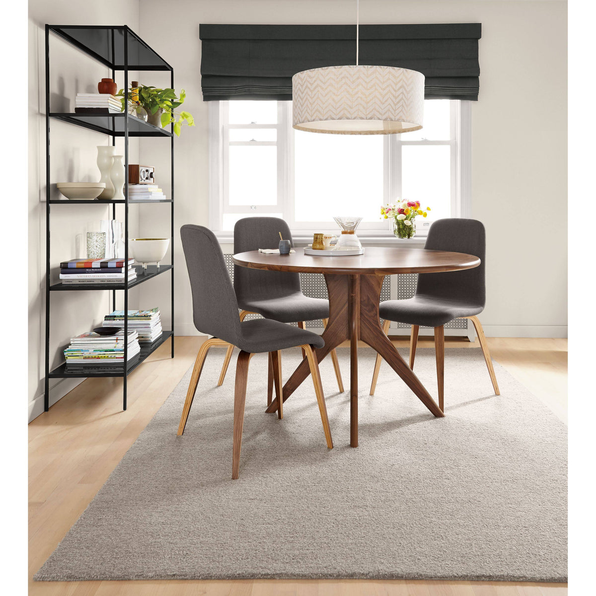 Modern Slim Bookcase in Tangerine Orange E692