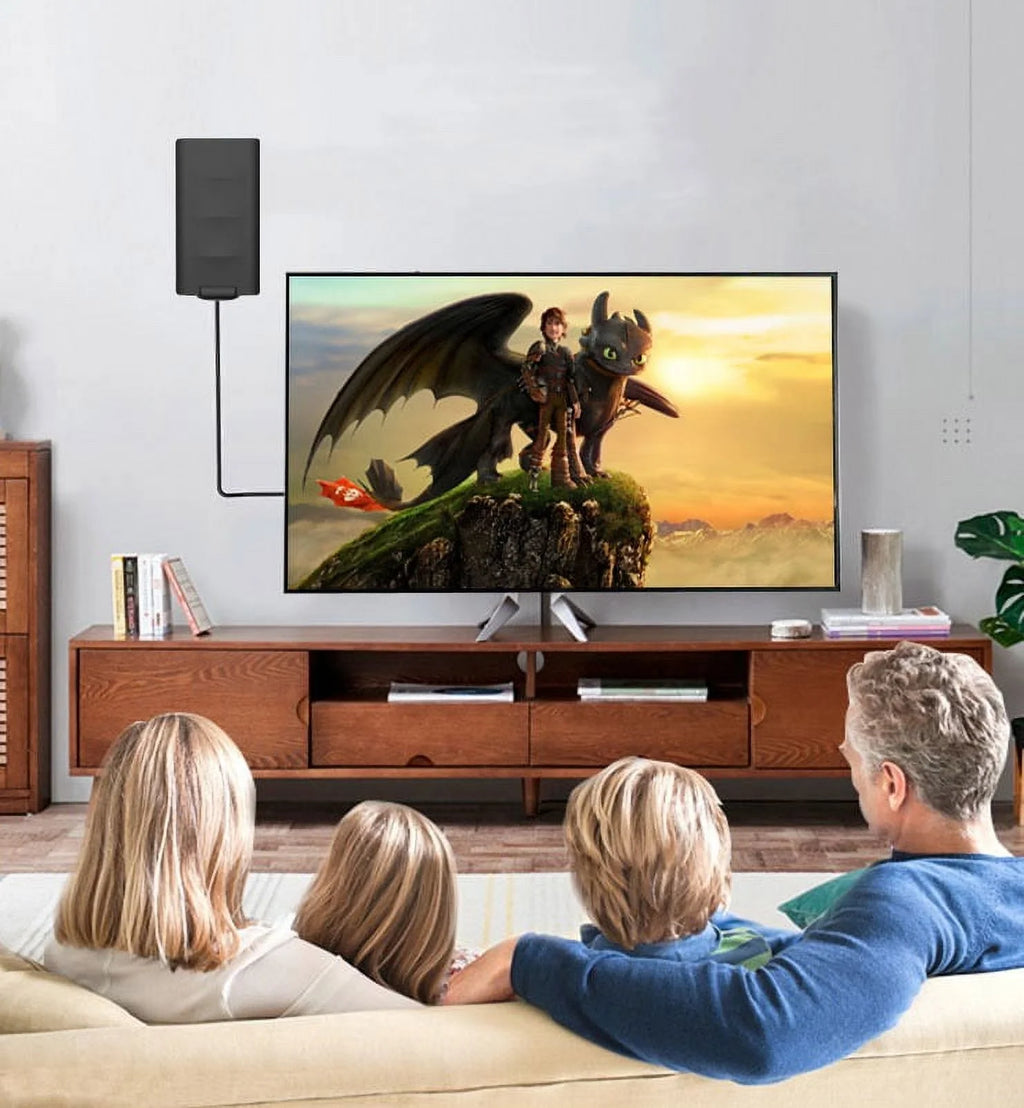 Outdoor Indoor Digital TV Antenna 200+ Miles Long Range Built-in Amplifier V2794