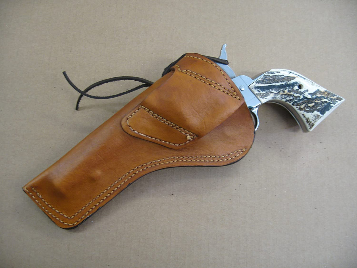 Leather Cross Draw Holster for Single Action Revolver TAN RH N1130