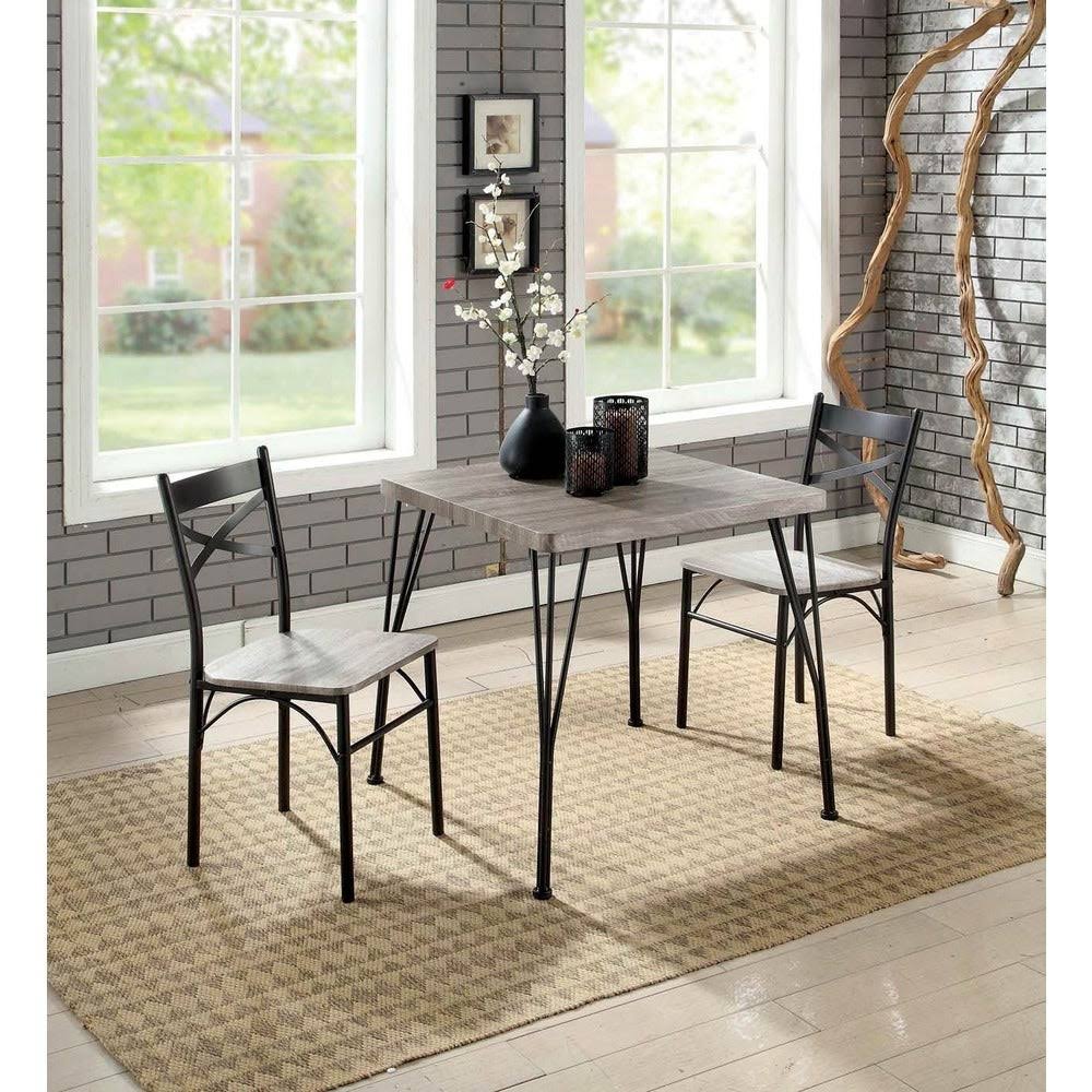 3-Piece Metal Compact Dining Set E4855