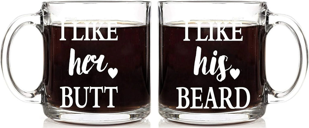 13 oz Glass Coffee Mug Set D301