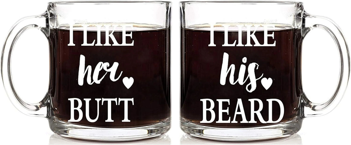 13 oz Glass Coffee Mug Set D301