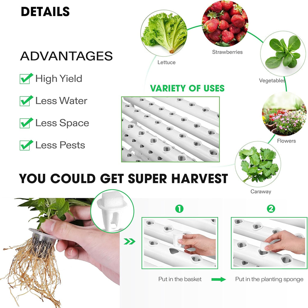 5-Gallon Deep Water Culture Hydroponics Grow System S91811