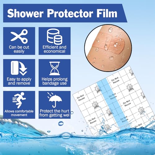 50 Pieces Waterproof Transparent Film Dressing 6 X 6" Bandages R610